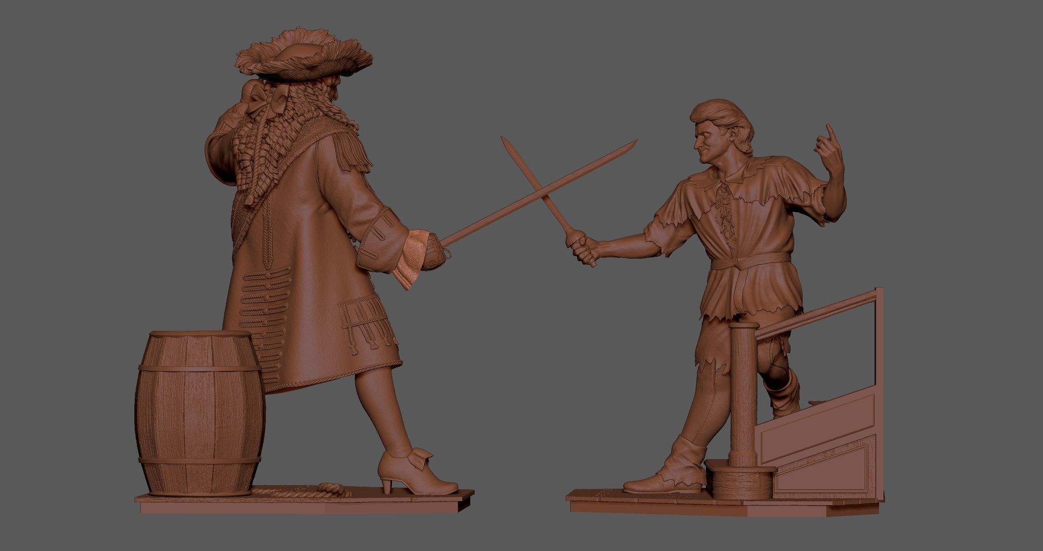 Hook Diorama 3D print model_11