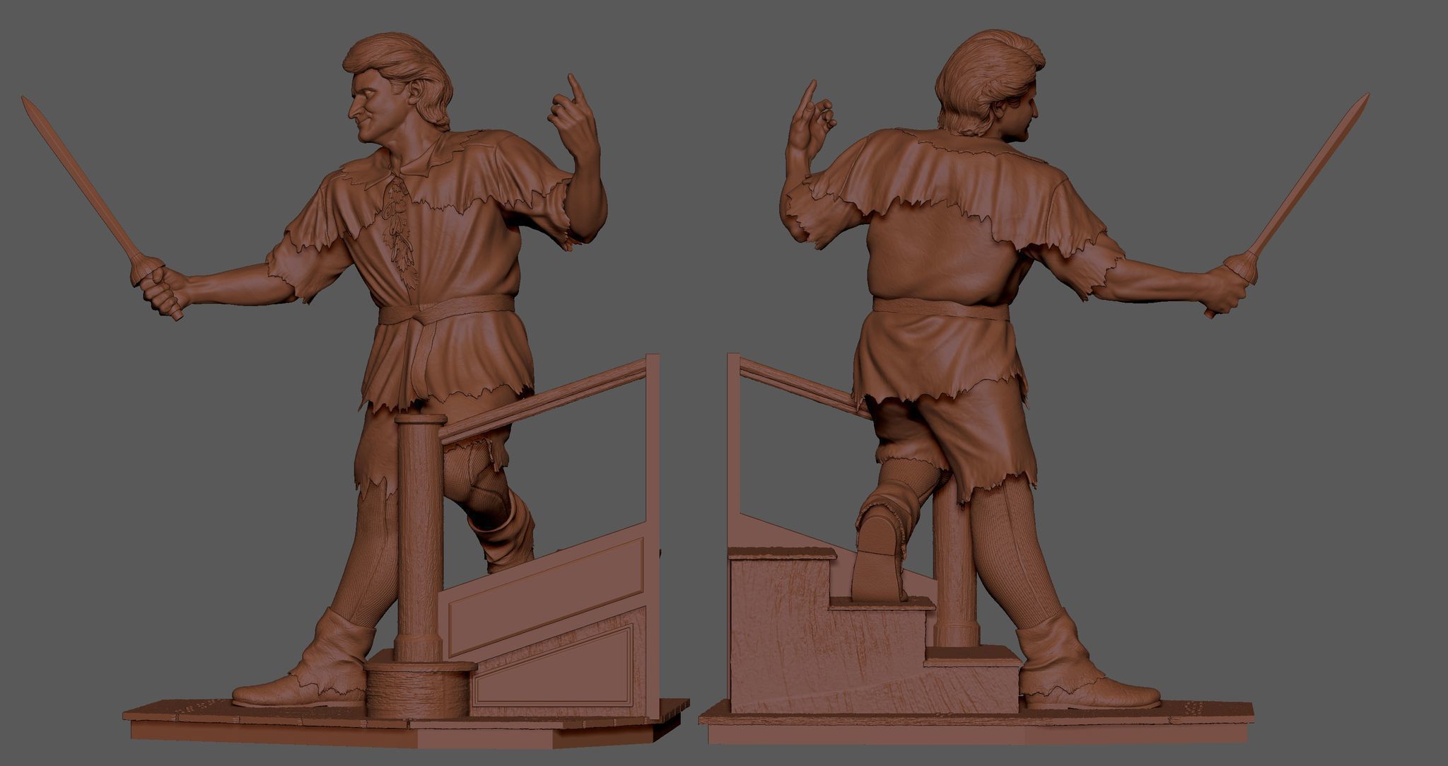 Hook Diorama 3D print model_4