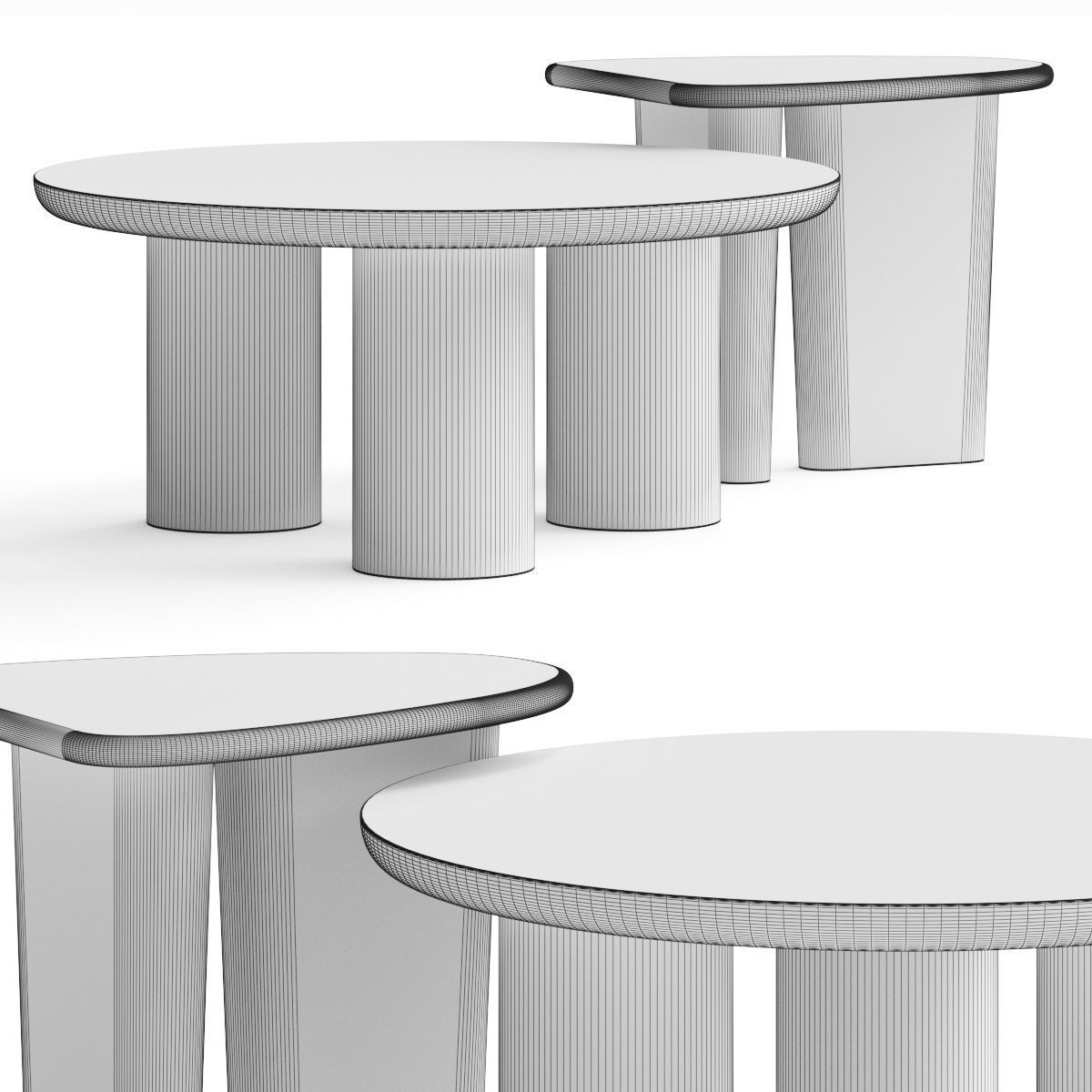 ALLMODERN Crispin and BEAU Coffee Tables 3D model_1