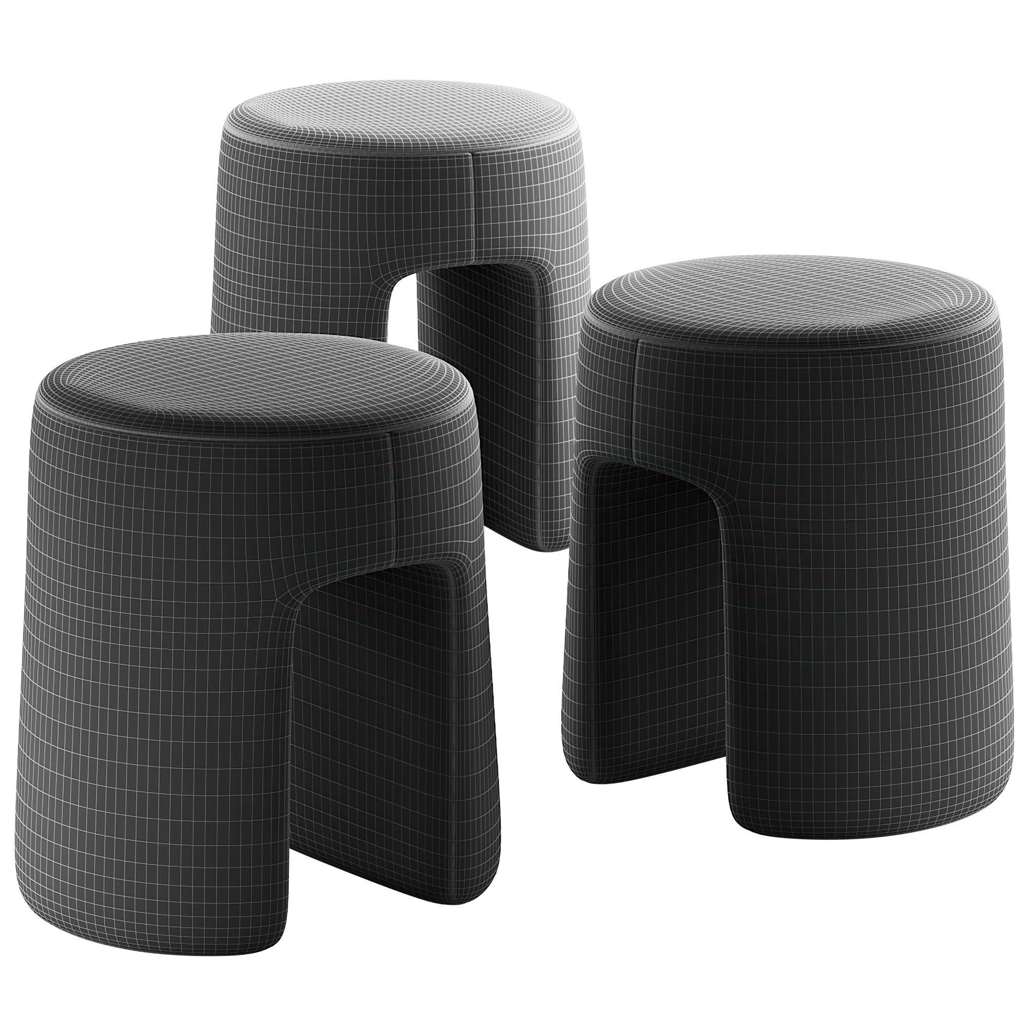 285 Fredericia Sequoia Pouf By Space Copenhagen 00 3D model_4