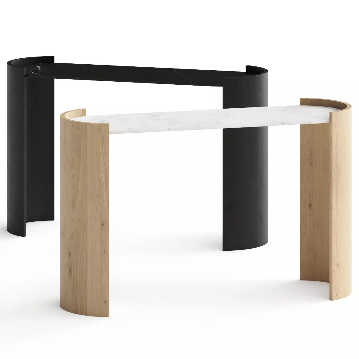 Allmodern Loreto 50 Console Table 3D model_0