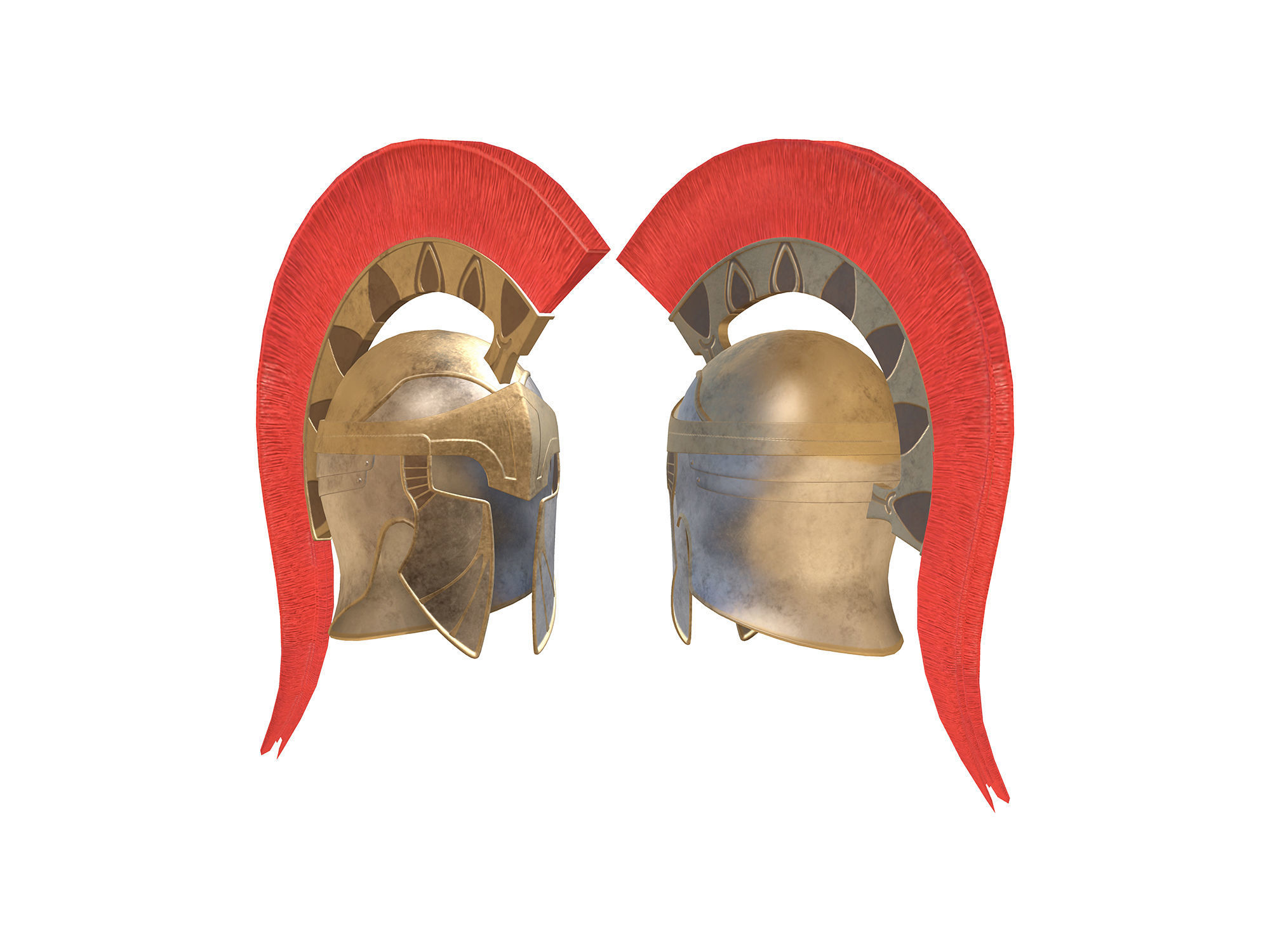 Roman Soldier Full Uniform Low-poly 3D model_4