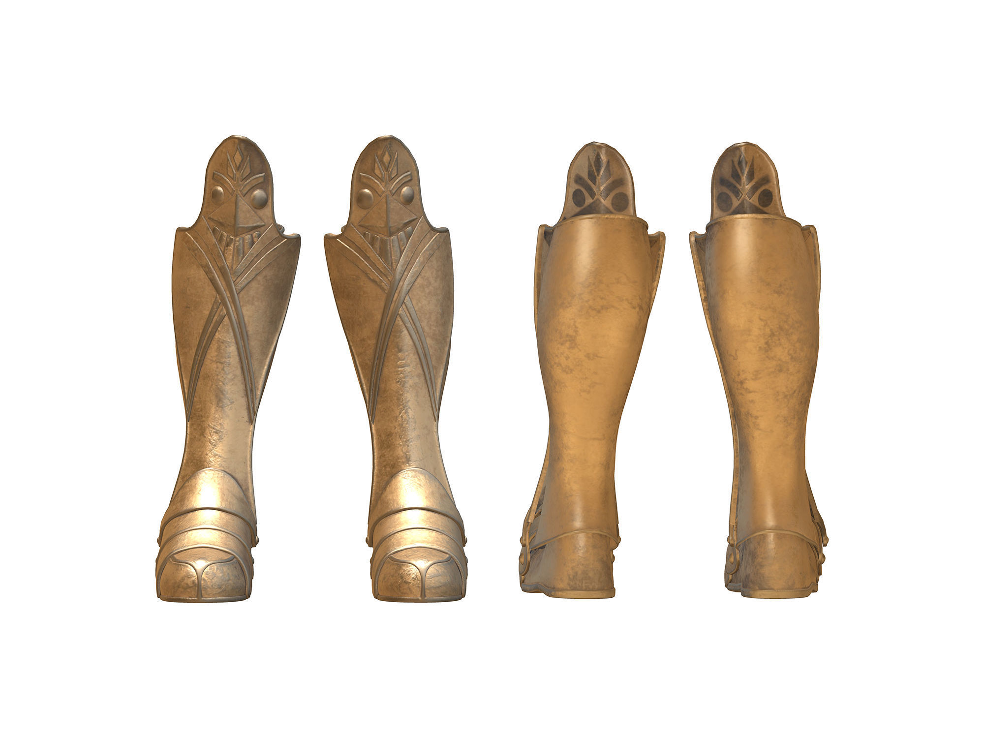 Roman Soldier Full Uniform Low-poly 3D model_6