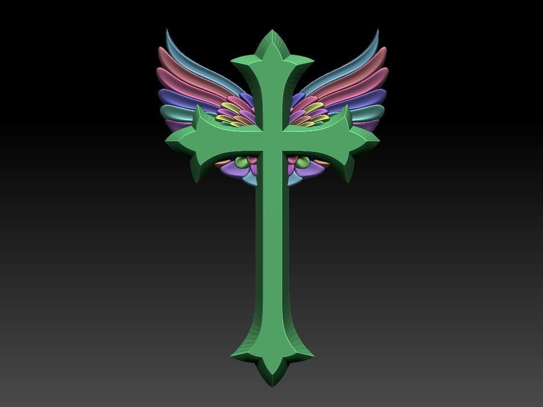 cross 3D print model_2