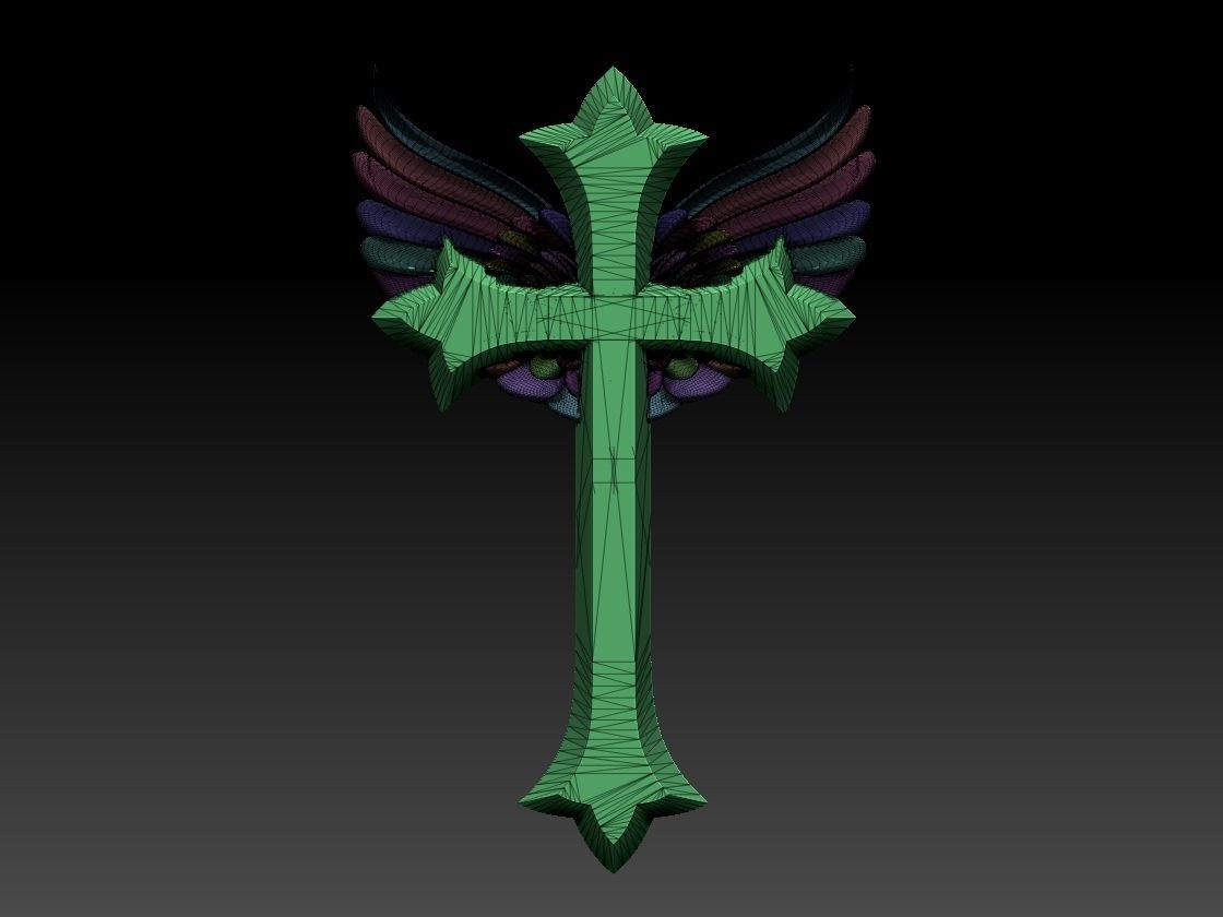 cross 3D print model_3