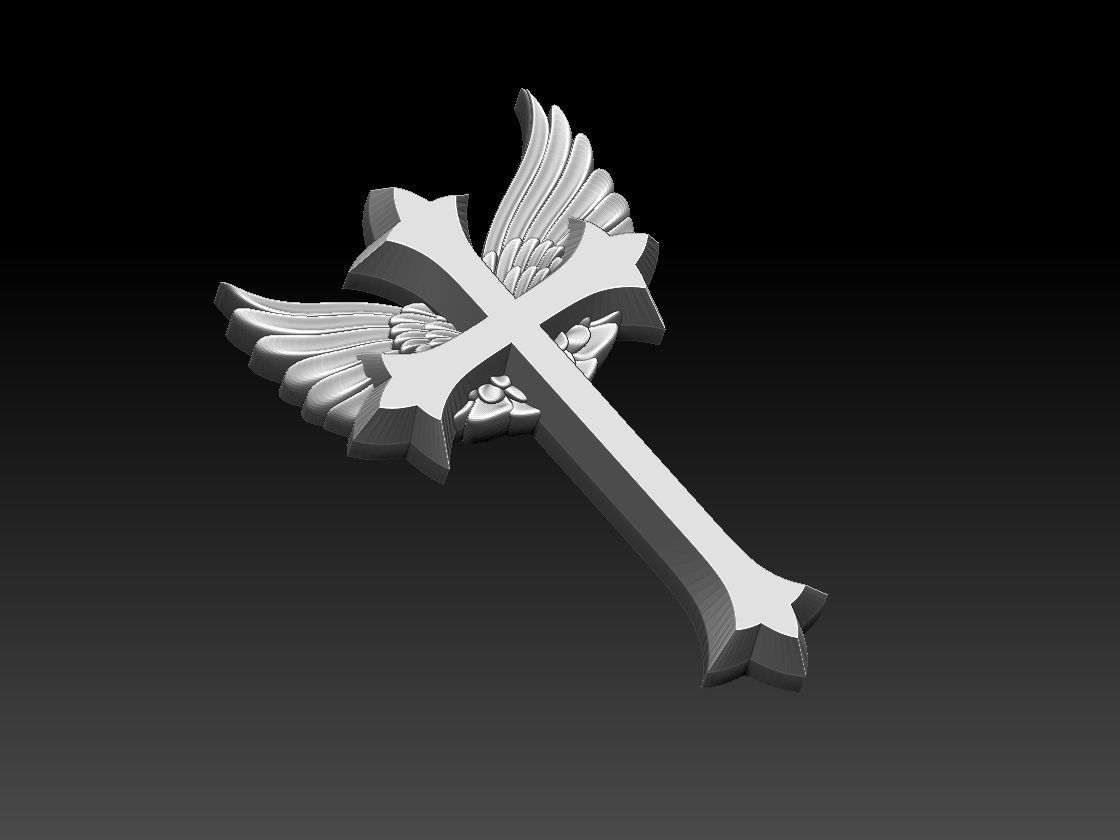 cross 3D print model_1