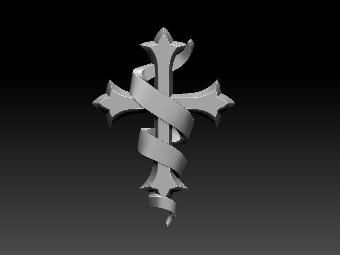 cross 3D print model_1