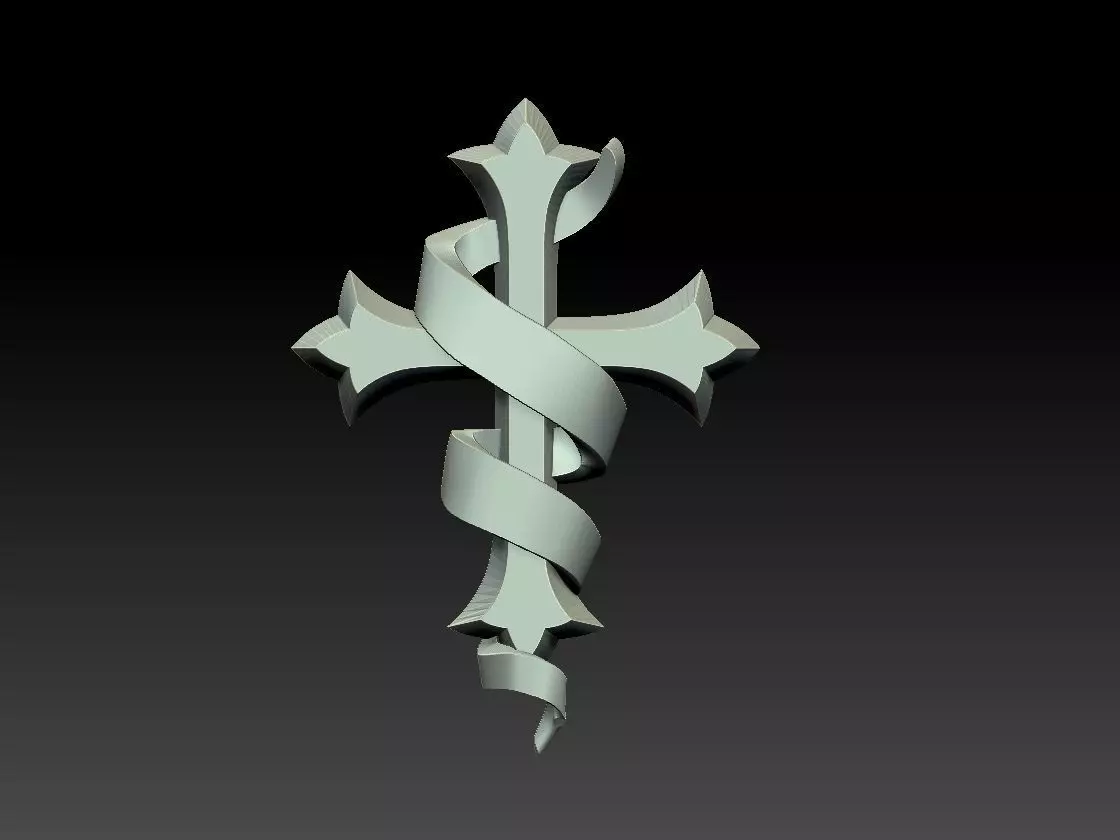 cross 3D print model_0