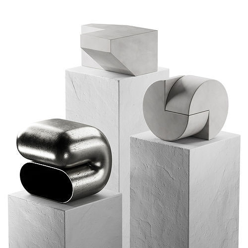 287 interior sculptures 06 minimal art objects 02 3D model