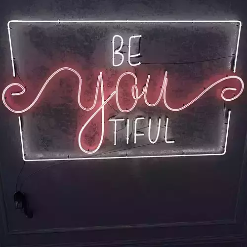 Neon Sign Bea You Tiful