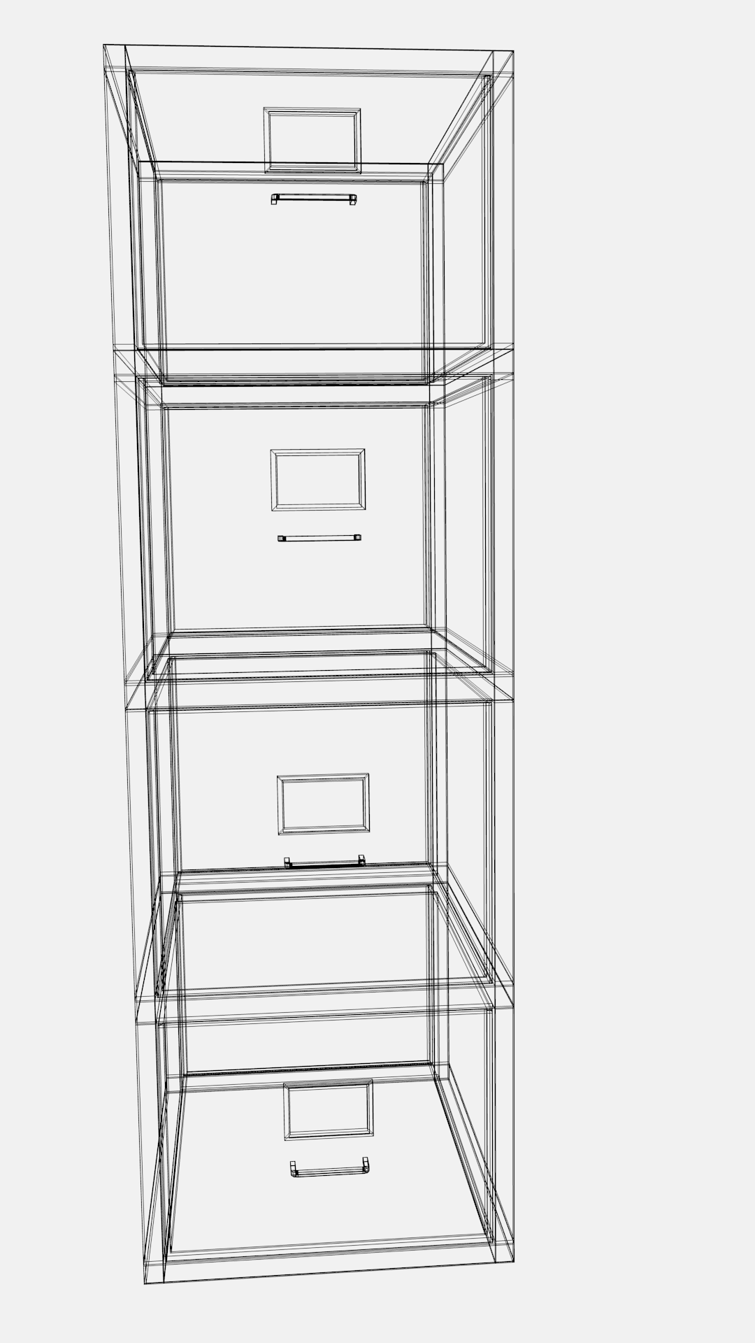 Filing cabinet 3D model_4