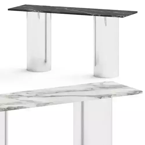 CB2 Luca Marble Console Table