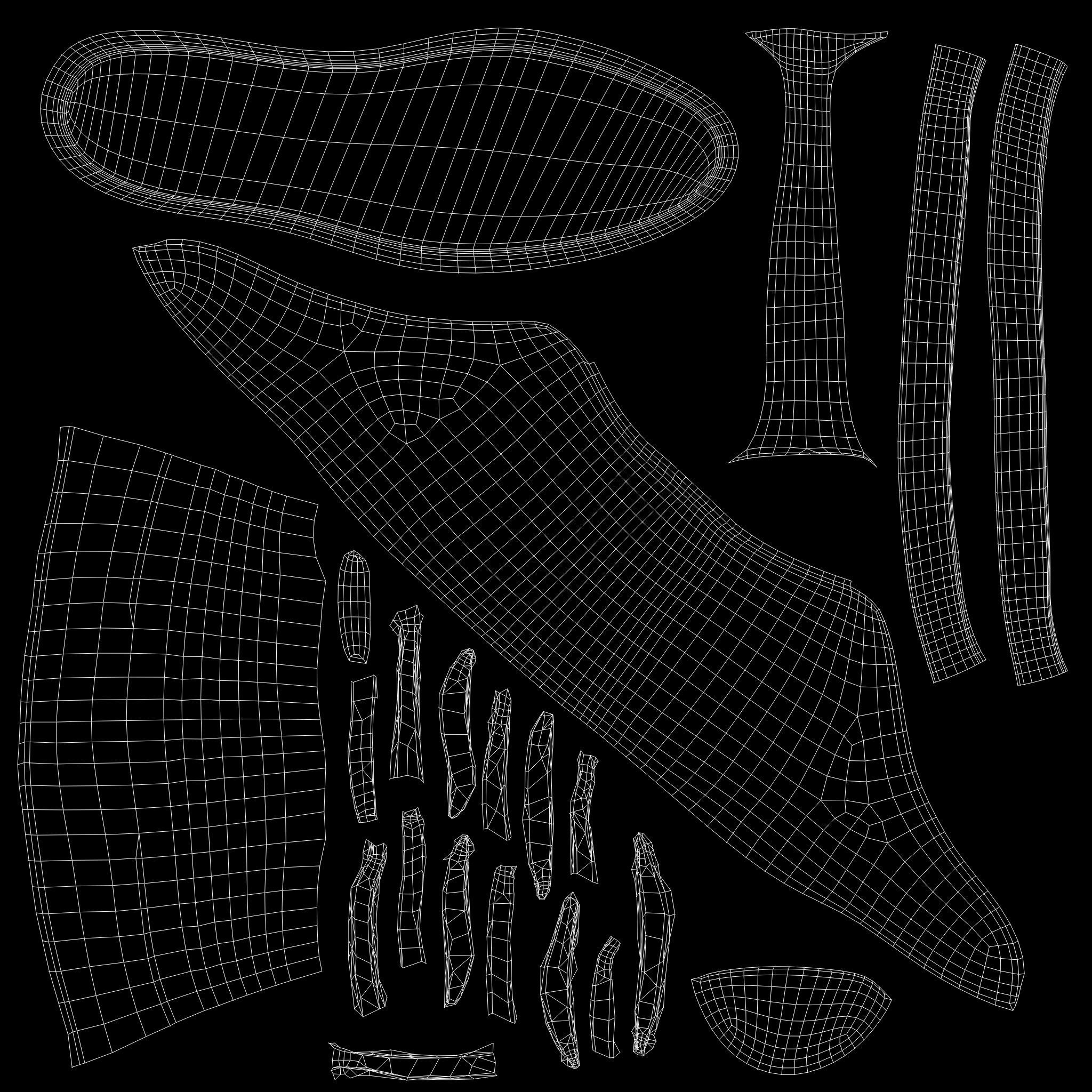 Female Boxing Sneakers And Socks Low-poly 3D model_14