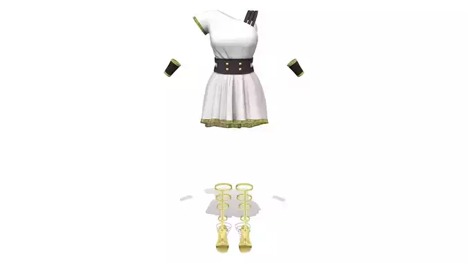 Female Roman Gladiator Mini Outfit