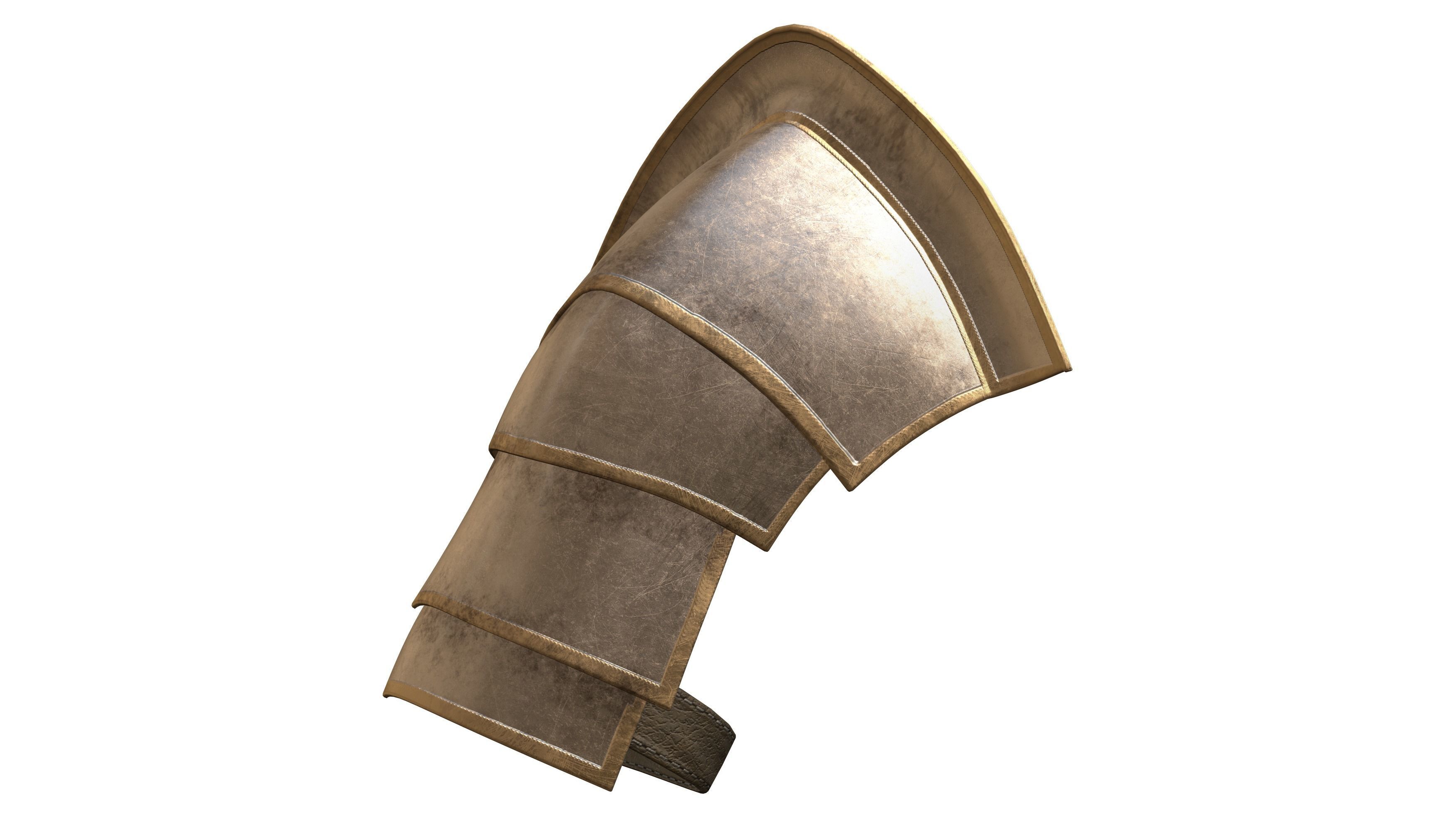 Roman Soldier Shoulder Guard Low-poly 3D model_3