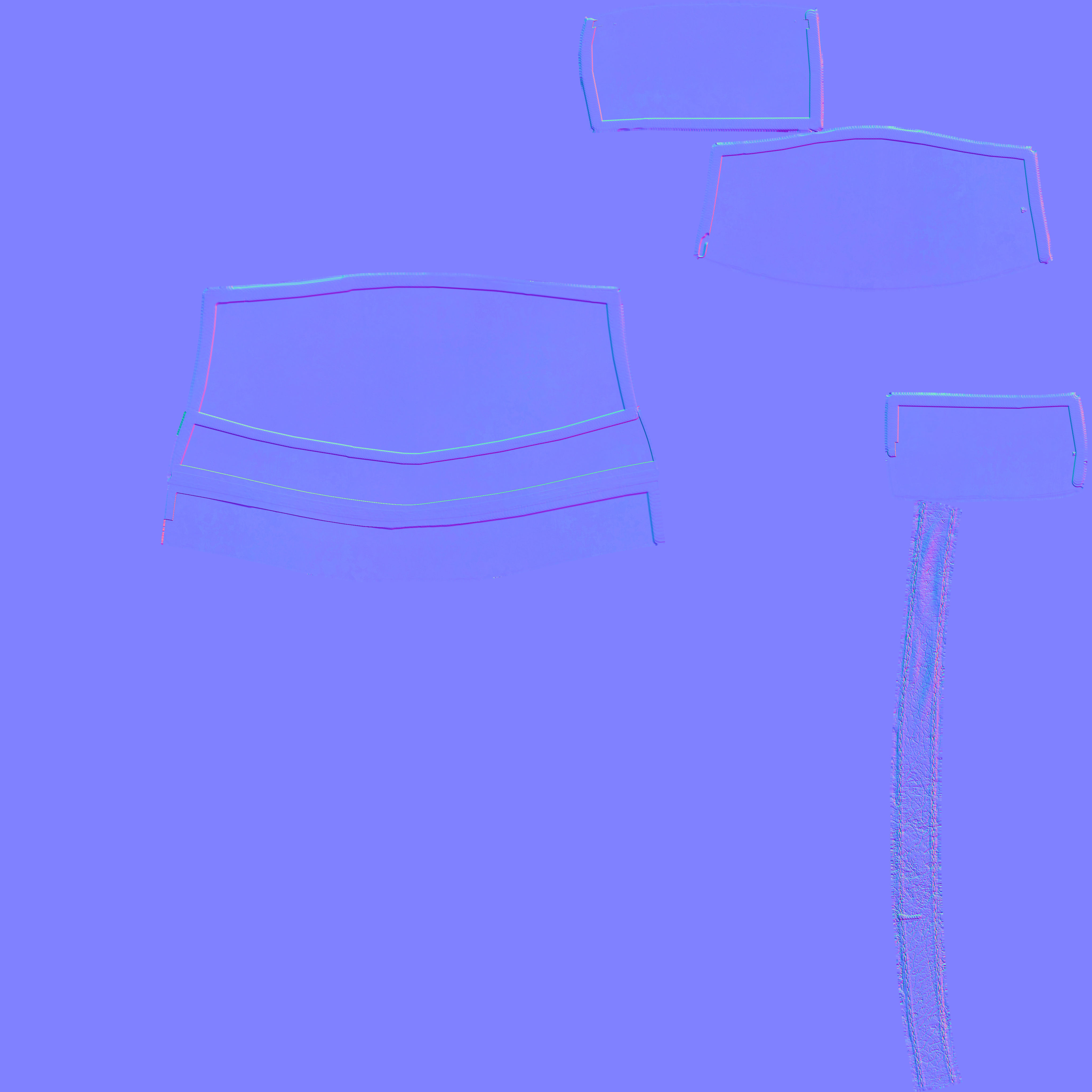 Roman Soldier Shoulder Guard Low-poly 3D model_9