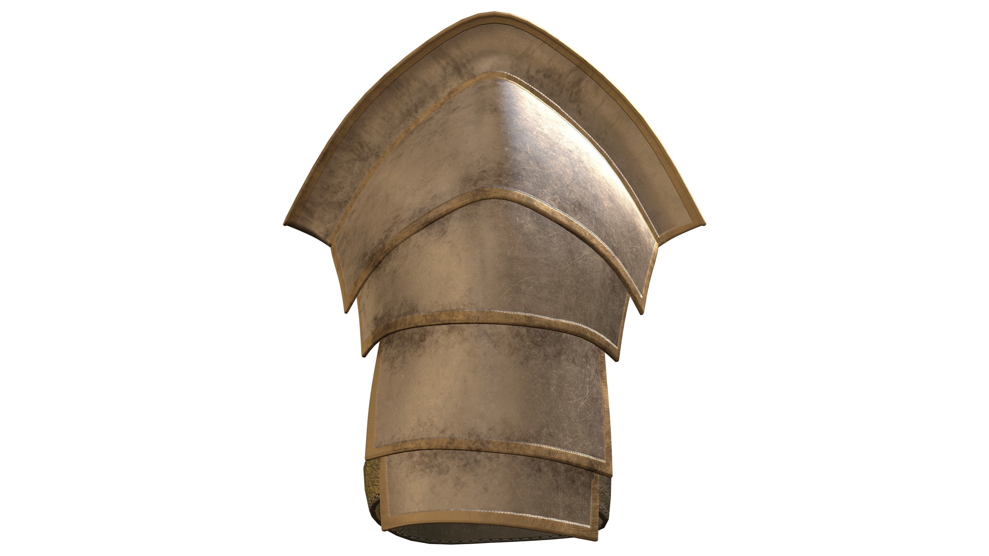 Roman Soldier Shoulder Guard Low-poly 3D model_2