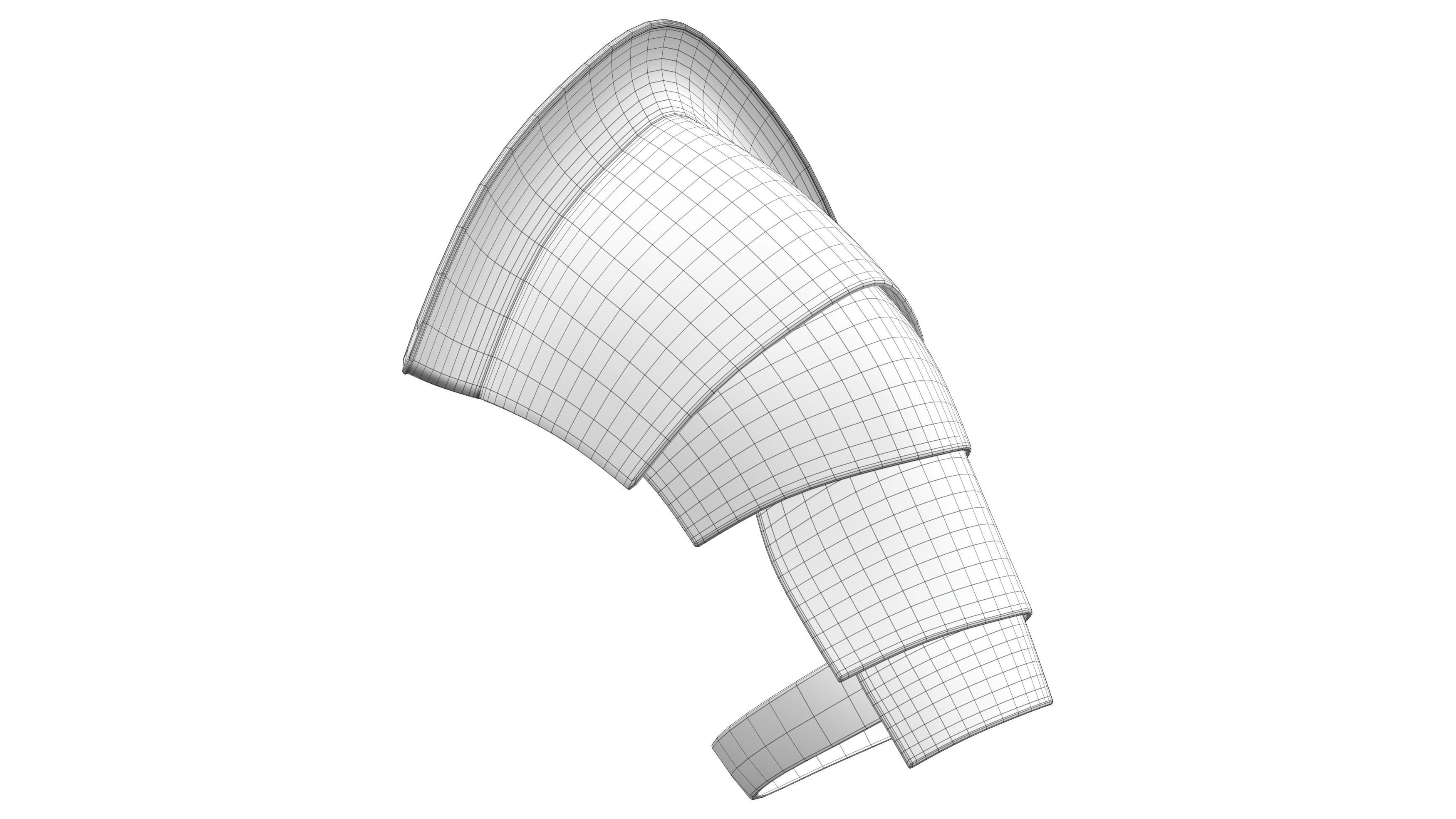 Roman Soldier Shoulder Guard Low-poly 3D model_6