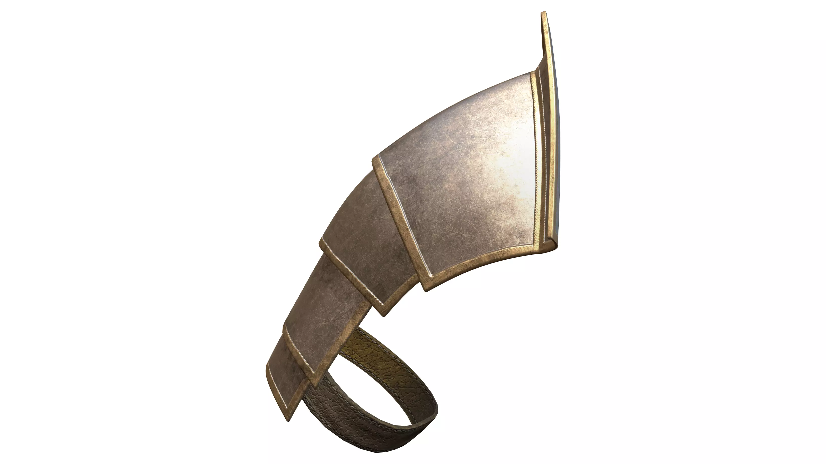 Roman Soldier Shoulder Guard Low-poly 3D model_0