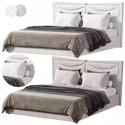 DESEO BEIGE DOUBLE BED by artemest