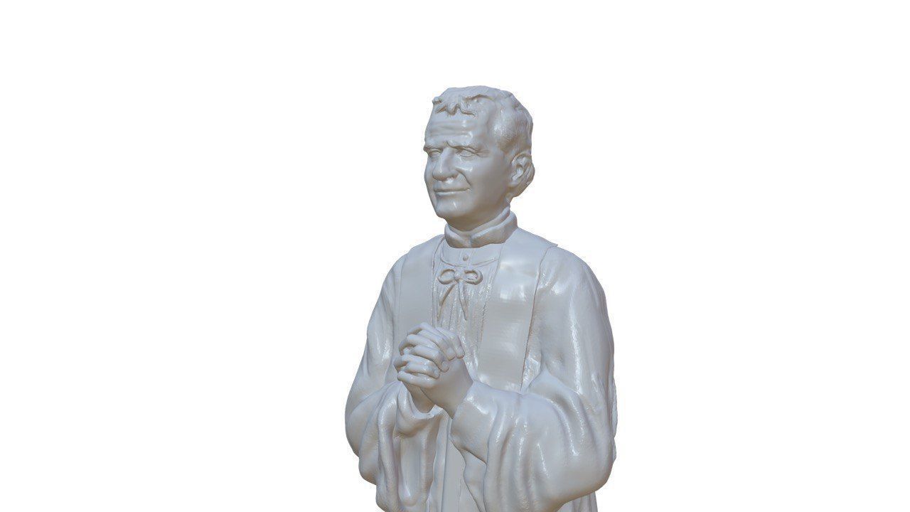Saint John Bosco Esculpture - Don Bosco 3D print model_2