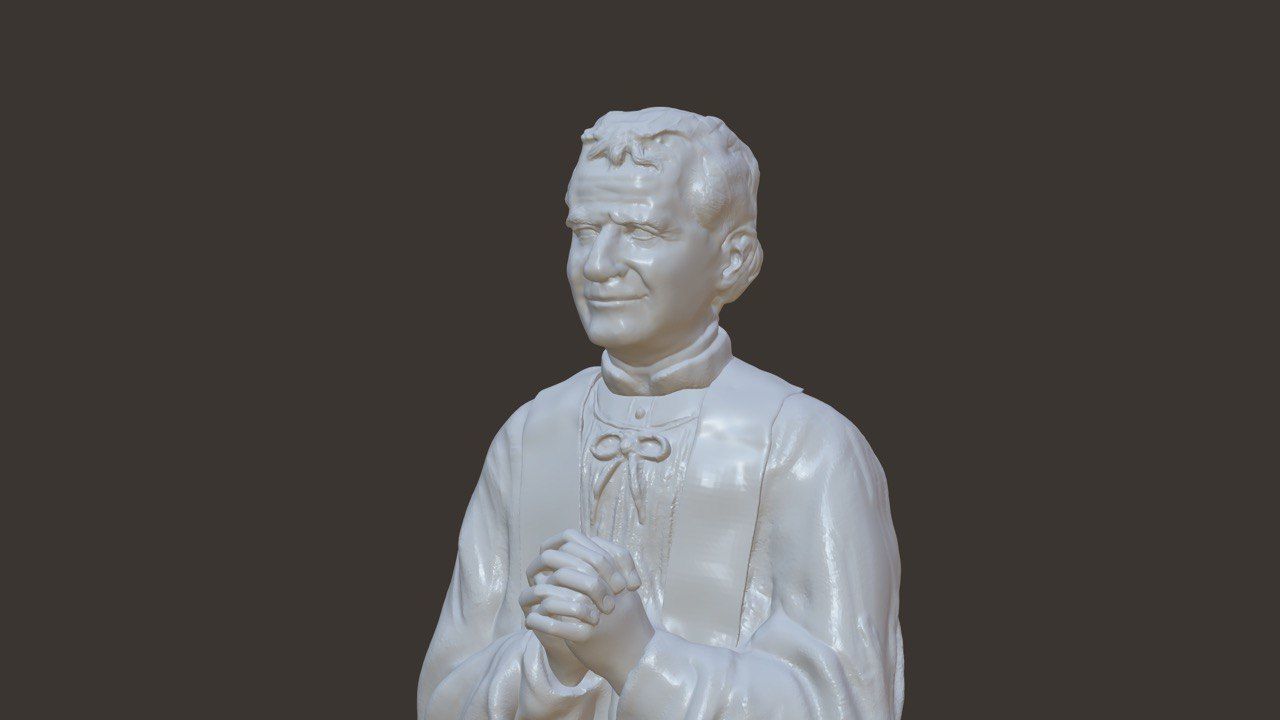 Saint John Bosco Esculpture - Don Bosco 3D print model_4