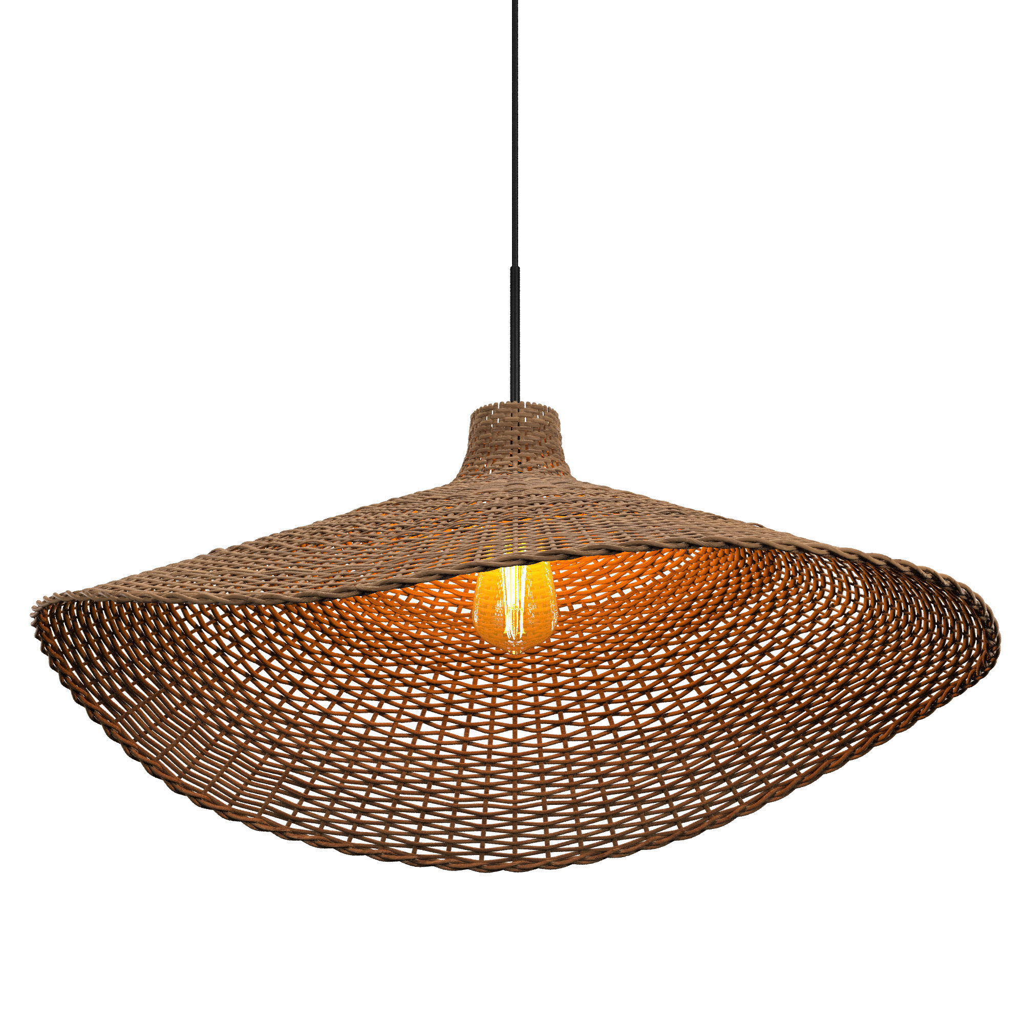 Callie Woven Pendant 3D model_2