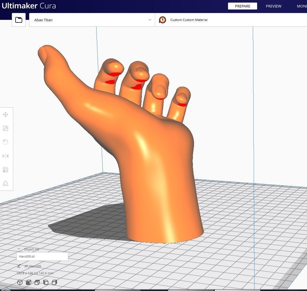 Hand STL M09 3D print model_4