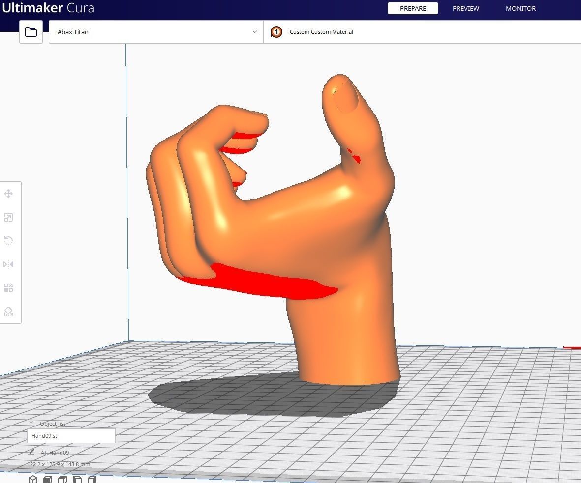 Hand STL M09 3D print model_3