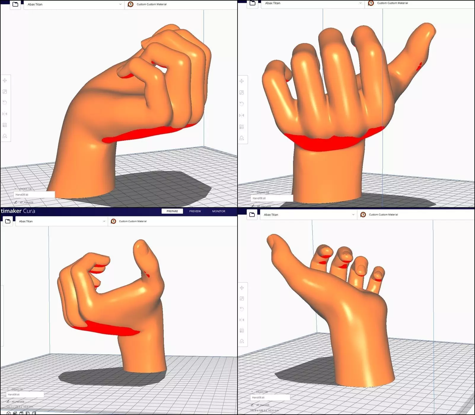 Hand STL M09 3D print model_0