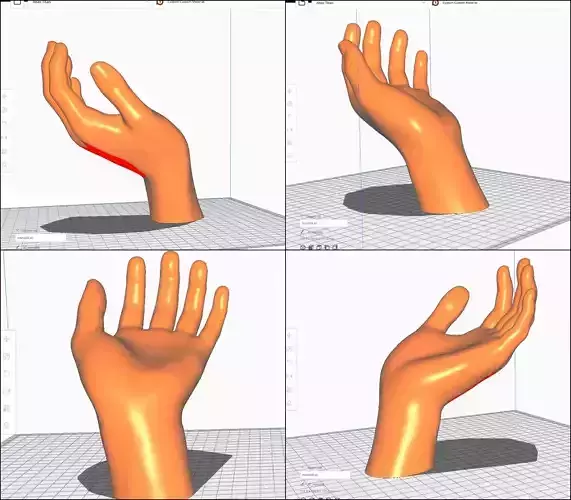 Hand STL M08 3D print model