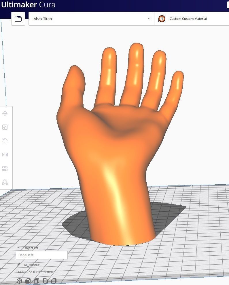 Hand STL M08 3D print model_3