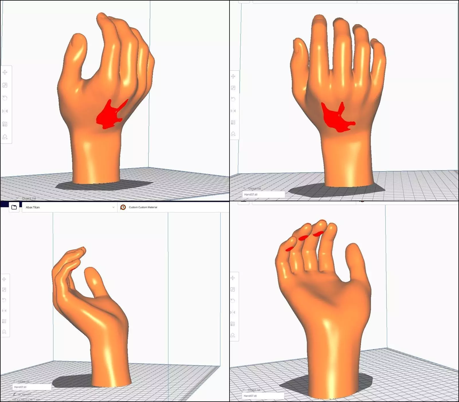 Hand STL M07 3D print model