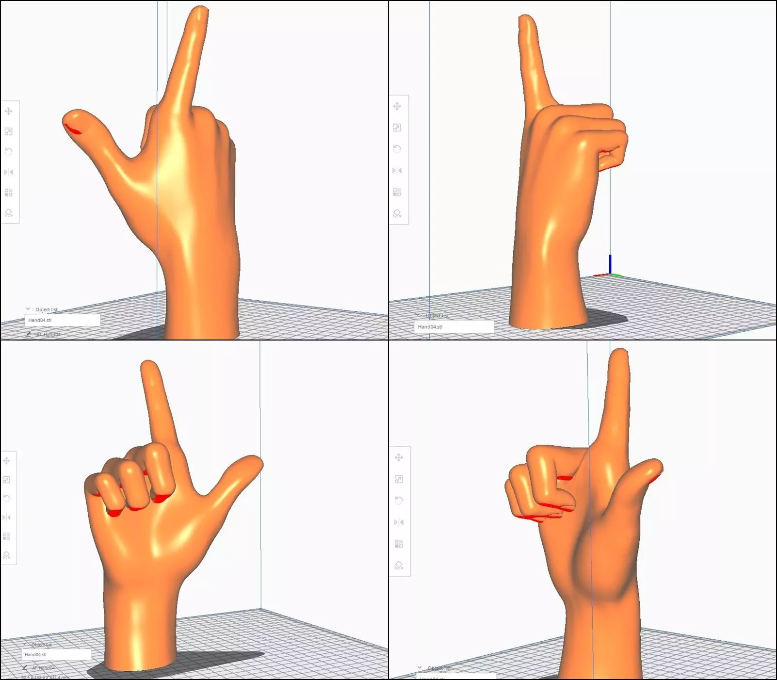 Hand STL M04 3D print model_0