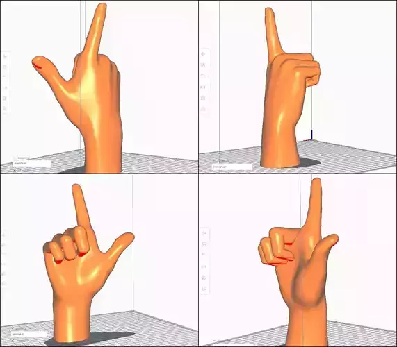 Hand STL M04 3D print model