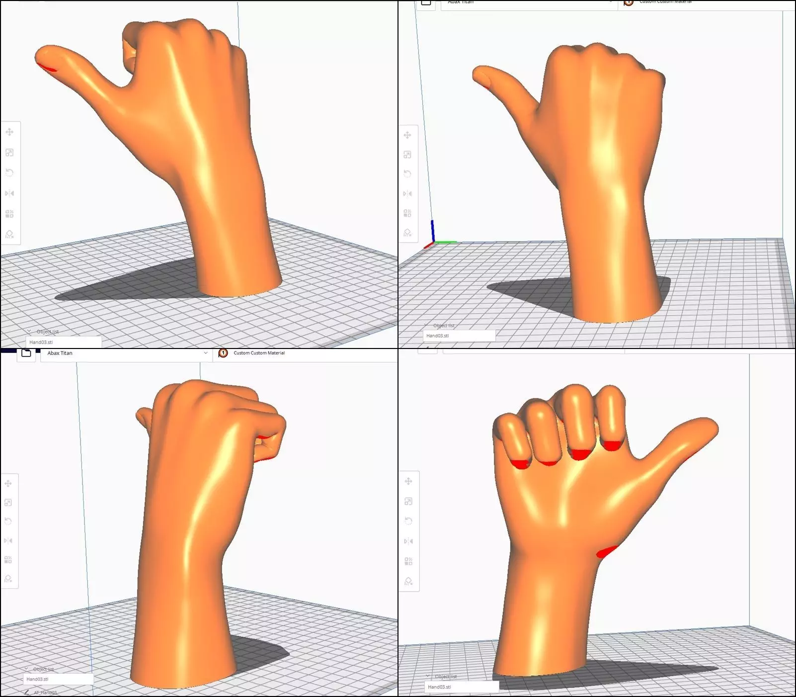 Hand STL M03 3D print model_0
