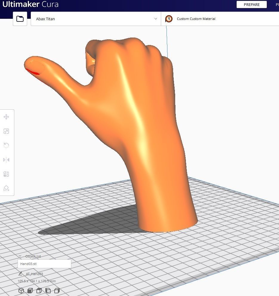 Hand STL M03 3D print model_1