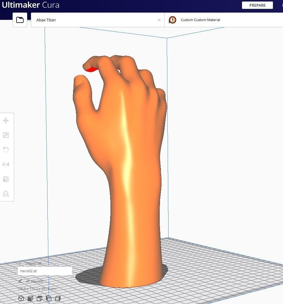 Hand STL M02 3D print model_1