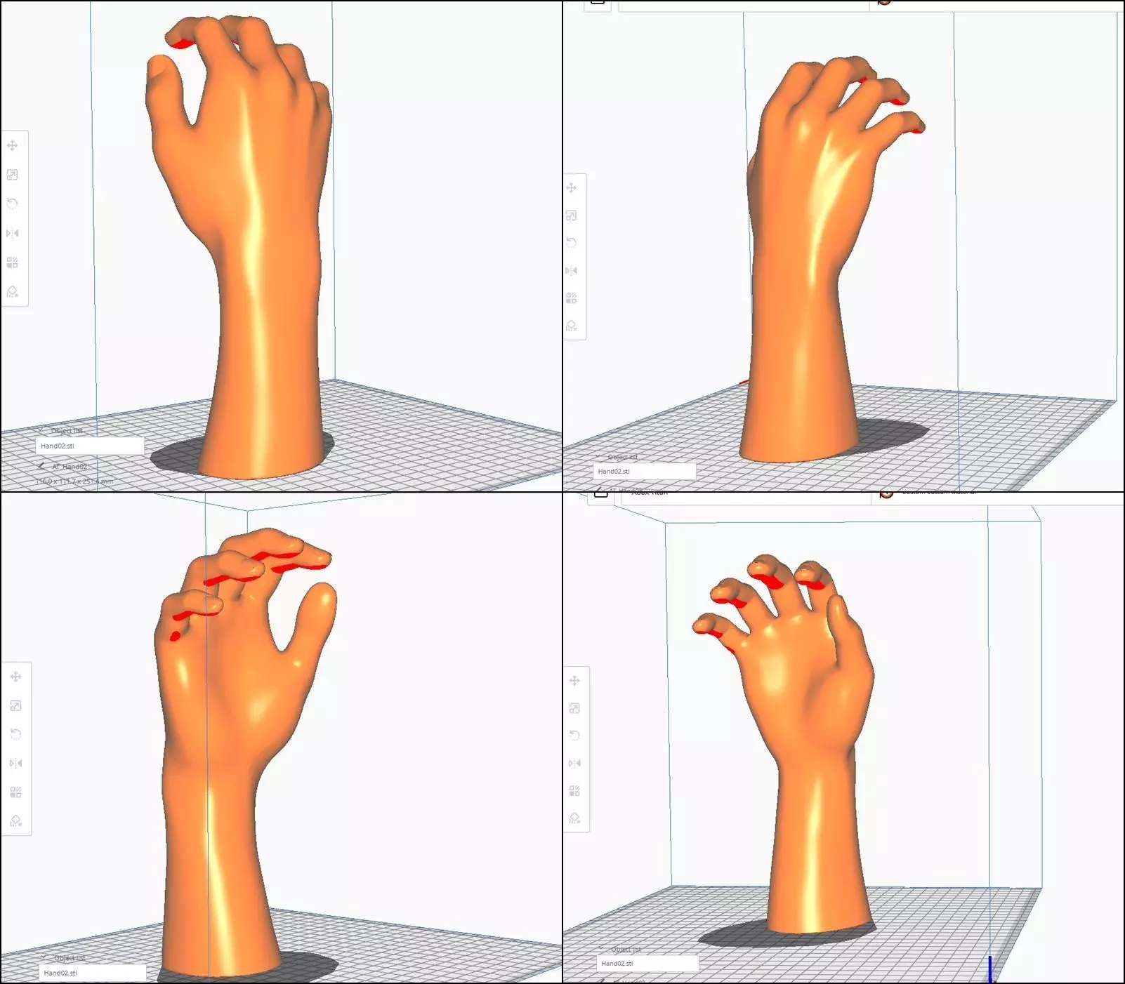 Hand STL M02 3D print model_0