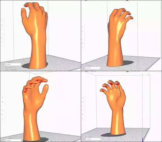 Hand STL M02 3D print model