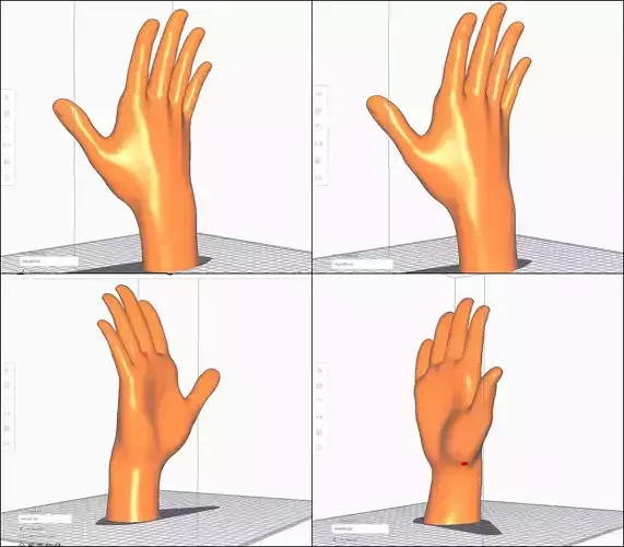 Hand STL M01 3D print model