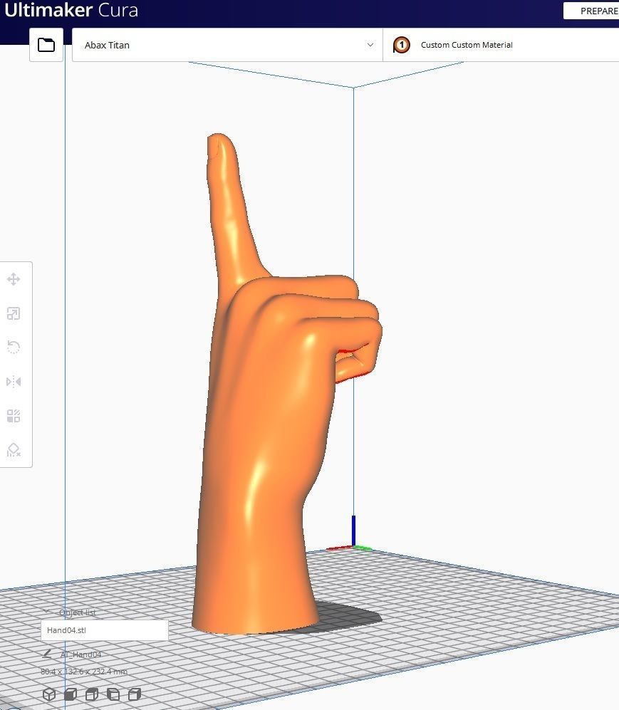 Hand for 3D printing Col01- 10 Poses 3D Model Collection_25