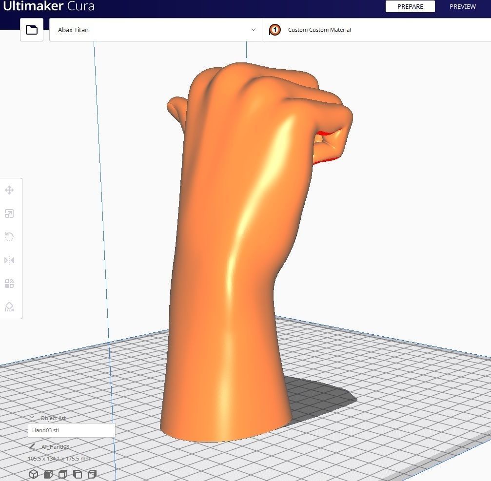 Hand for 3D printing Col01- 10 Poses 3D Model Collection_20