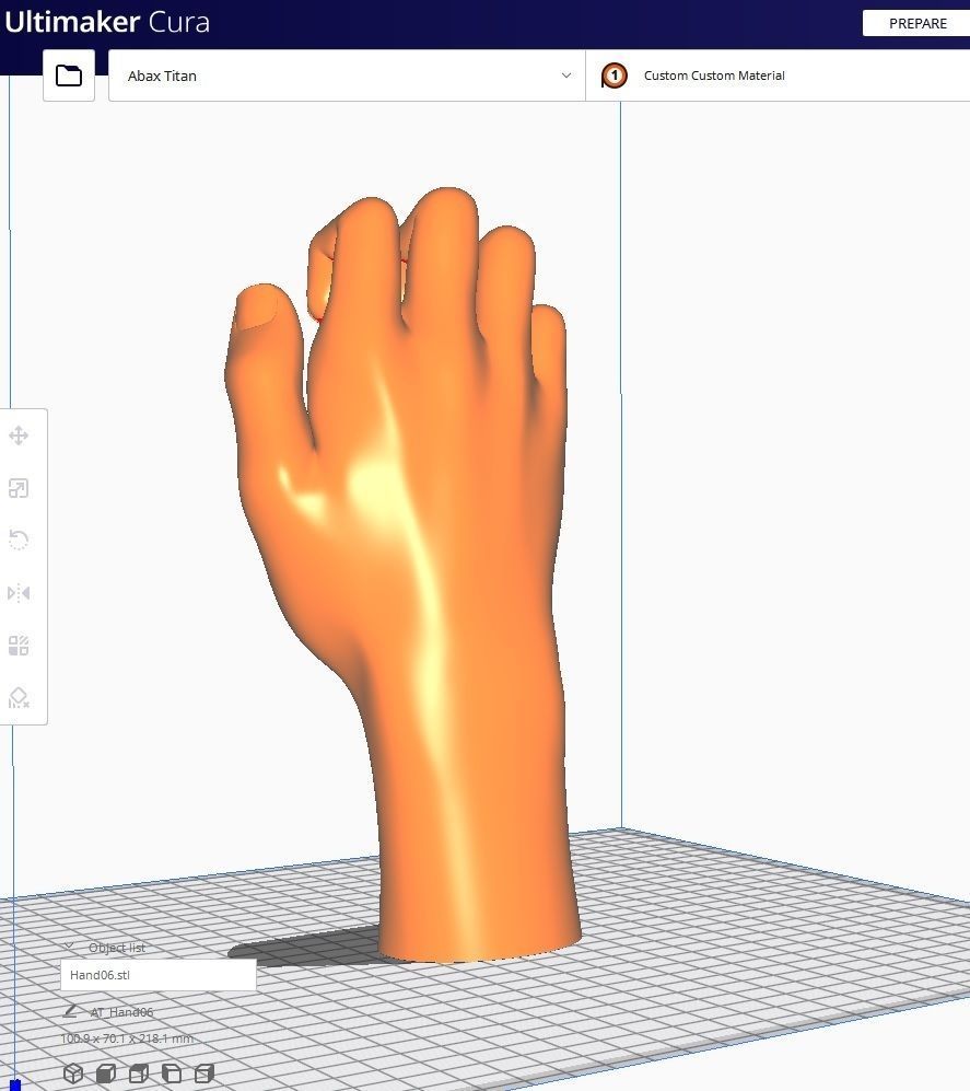 Hand for 3D printing Col01- 10 Poses 3D Model Collection_34
