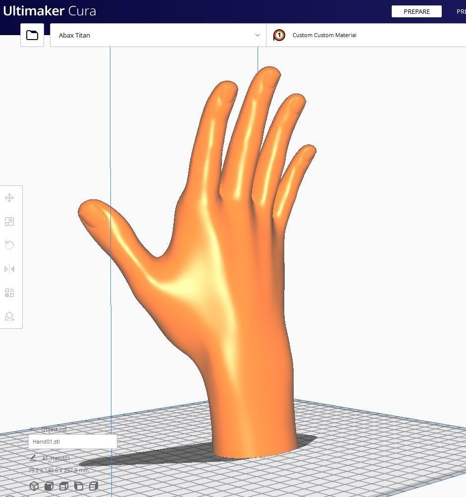 Hand for 3D printing Col01- 10 Poses 3D Model Collection_14