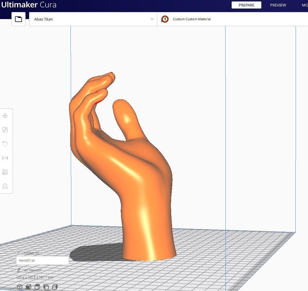 Hand for 3D printing Col01- 10 Poses 3D Model Collection_36