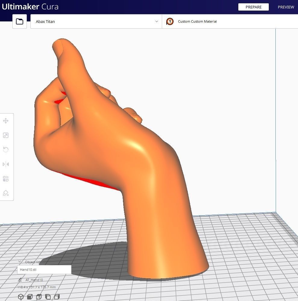 Hand for 3D printing Col01- 10 Poses 3D Model Collection_47