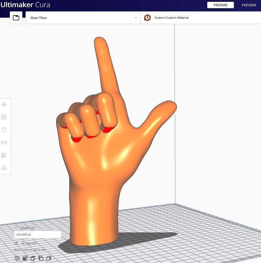 Hand for 3D printing Col01- 10 Poses 3D Model Collection_26