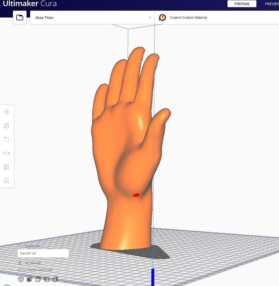 Hand for 3D printing Col01- 10 Poses 3D Model Collection_12