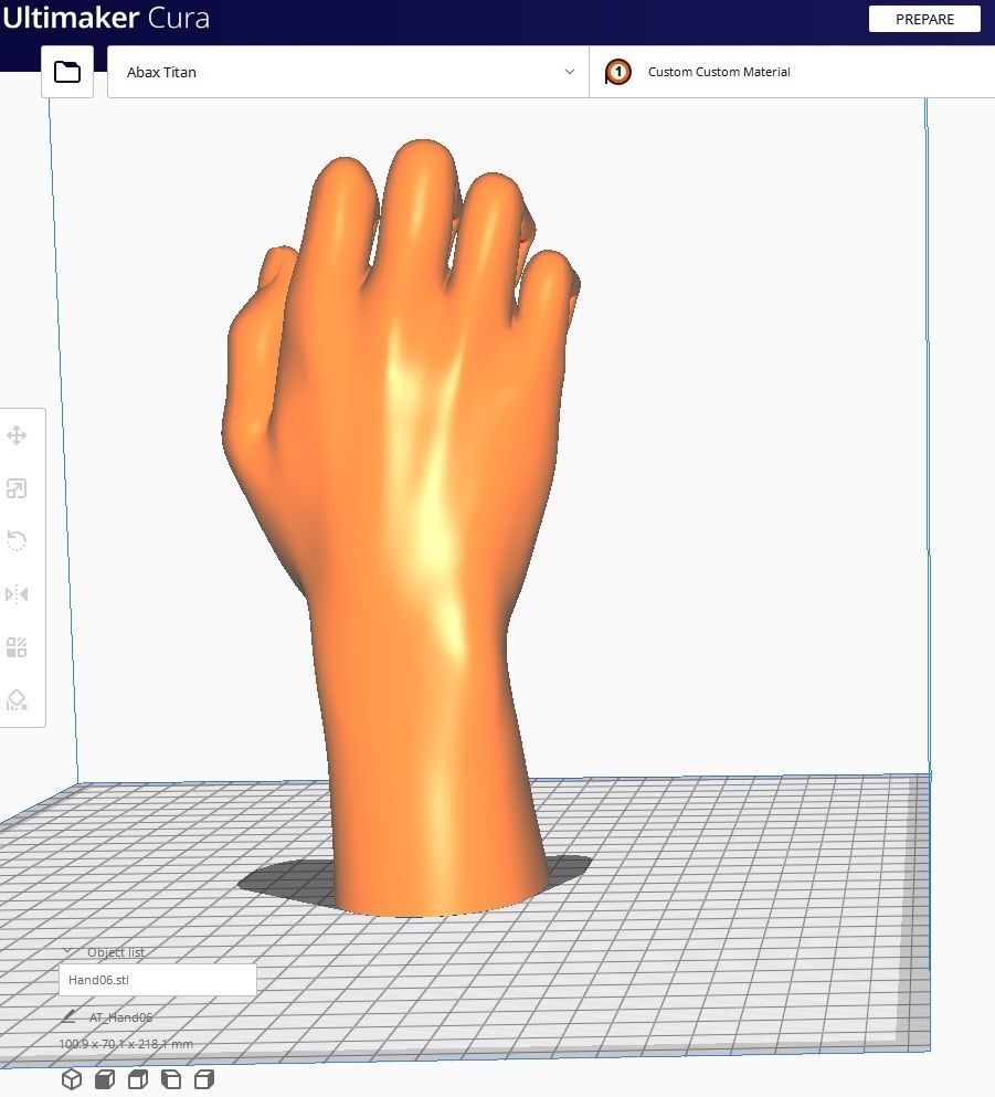 Hand for 3D printing Col01- 10 Poses 3D Model Collection_33